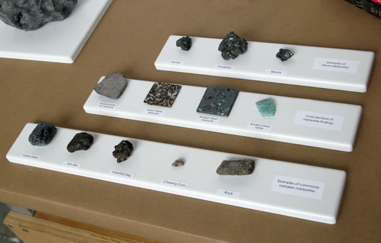 Science Fair Meteorite Material Samples